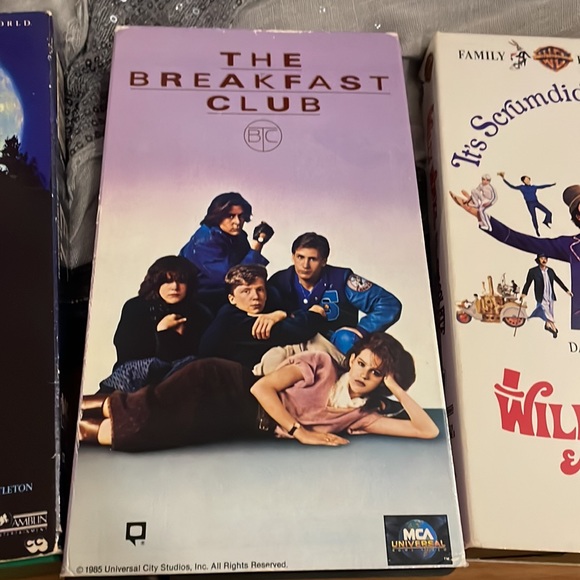 E.T. The Breakfast Club Willy Wonka vhs - Picture 3 of 10